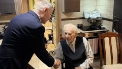 Pan Stanisław Wróbel z Wiercin świętuje 99. urodziny.