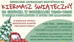 Świąteczny Kiermasz w Nowej Wsi Malborskiej – pomagaj i zabierz choinkę.