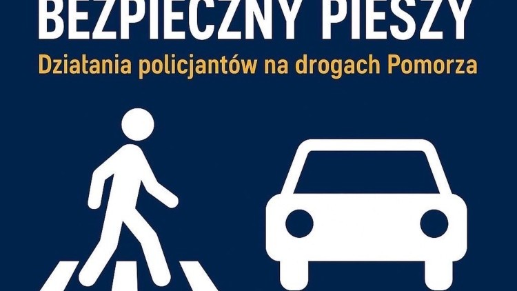 Bezpieczny pieszy – wojewódzkie działania policji w Sztumie.