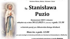 Zmarła Stanisława Puzio. Żyła 75 lat. 