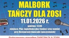 Malbork tańczy dla Zosi - wspólna akcja mieszkańców na Placu Jagiellończyka.