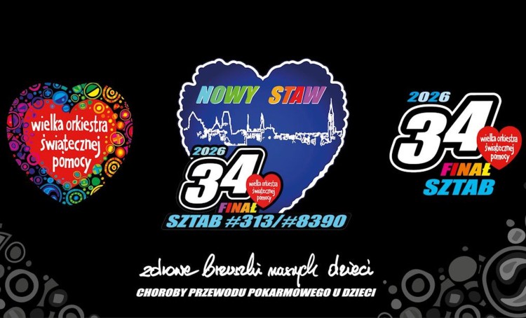 34. Finał WOŚP w Nowym Stawie – koncerty, kiermasze i sportowe zmagania.