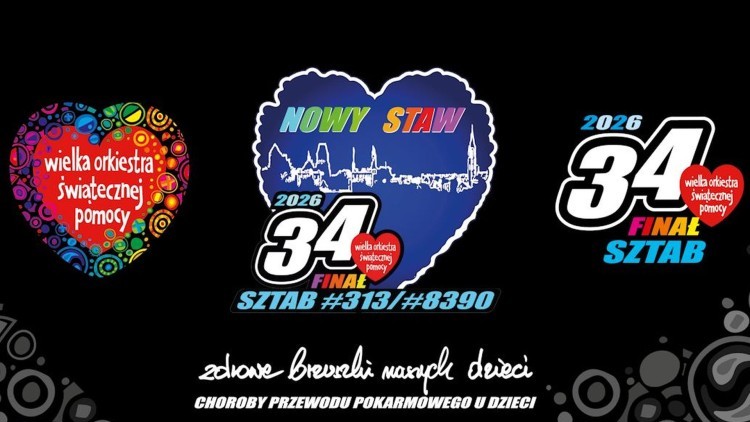 34. Finał WOŚP w Nowym Stawie – koncerty, kiermasze i sportowe zmagania.