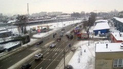 Wypadek na skrzyżowaniu Al. Wojska Polskiego z ul. Chopina w Malborku. Jedna osoba ranna. Zobacz wideo