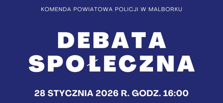 Malborska policja zaprasza na debatę społeczną o bezpieczeństwie w sieci.