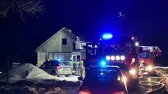 Tragiczny pożar domu jednorodzinnego w Starym Targu - nie żyje mężczyzna.