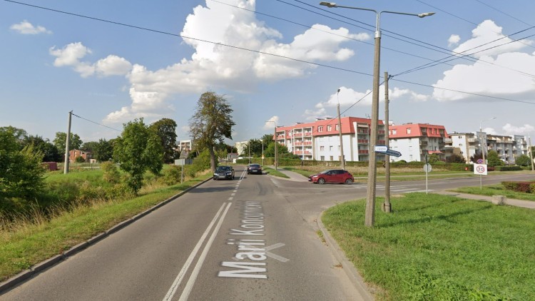 Skrzyżowanie ulic Kotarbińskiego i Konopnickiej w Malborku do przebudowy - powstanie rondo.