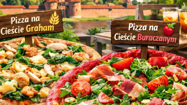 Nowość w Malborku! Restauracja ROTATORIA jako pierwsza serwuje pizzę na cieście graham i buraczanym