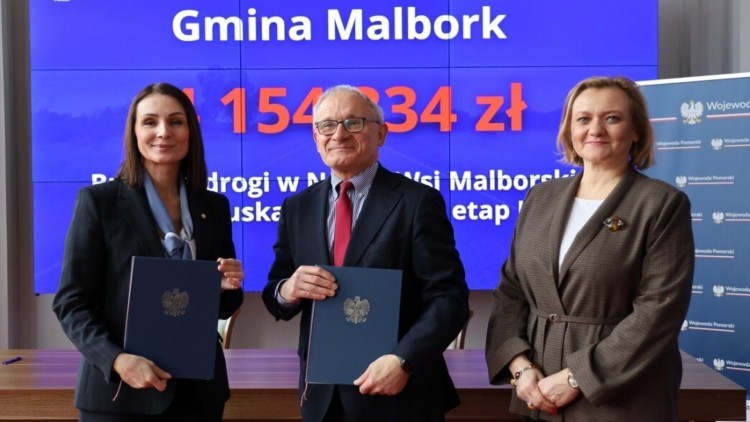 Ponad 4 mln zł dofinansowania na drogi w Nowej Wsi Malborskiej.