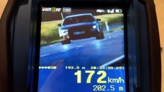 Malborska drogówka zatrzymała pirata drogowego. Jechał 172 km/h