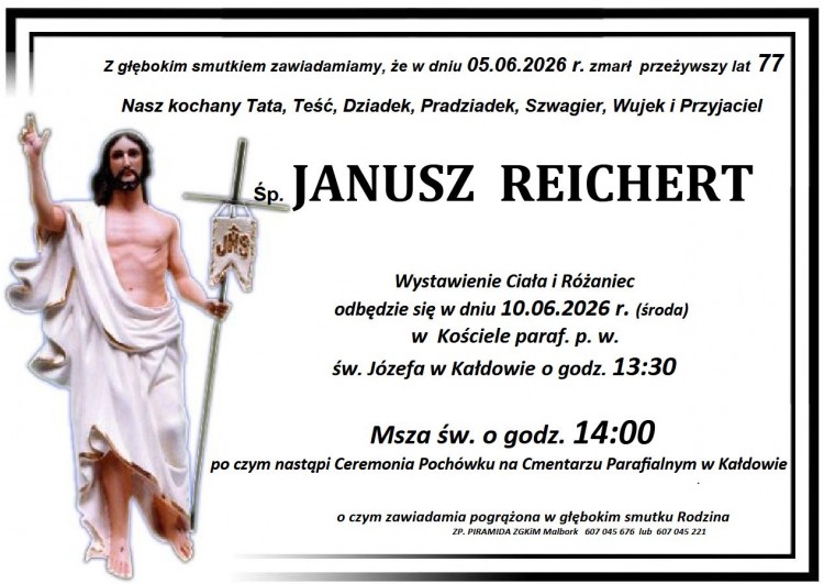 Zmarł Janusz Reichert. Miał 77 lat.