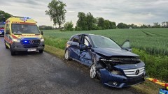 Kolizja na trasie Lichnowy–Trępnowy. Jedna osoba poszkodowana