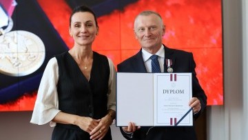 Burmistrz Nowego Dworu Gdańskiego z prestiżowym odznaczeniem. Jacek…