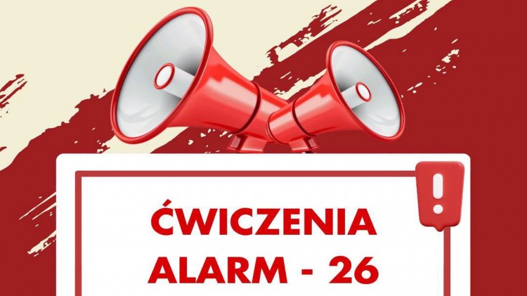 Ćwiczenia „ALARM-26” w powiecie nowodworskim. We wtorek zawyją syreny alarmowe