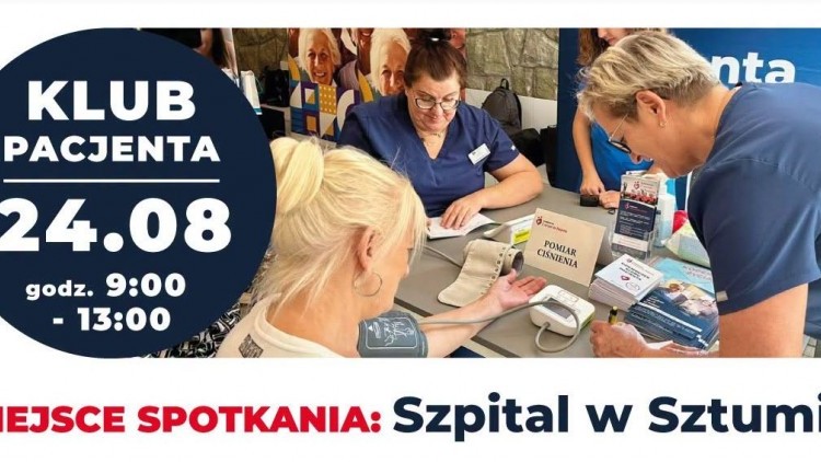 Klub Pacjenta ponownie w Sztumie. Bezpłatne badania i porady zdrowotne…