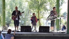 Jacek Gałązka wystapił w duecie z córką Marysią. Nowy Dwór Gd - 07.08.2016