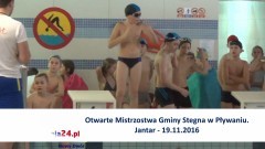 Jantar. Otwarte Mistrzostwa Gminy Stegna w Pływaniu - 19.11.2016