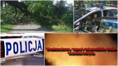 Dalszy ciąg nawałnic i zatrzymanie kierowcy bez prawka za... brak świateł mijania. Weekendowy raport sztumskich służb mundurowych – 21.08.2017
