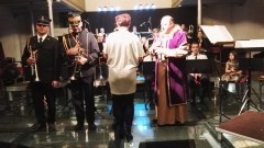 Hejnały z Polski rozbrzmiewały w Galerii Żuławskiej. Koncert Noworoczny Nowostawskiej Orkiestry Dętej - 20.01.2017