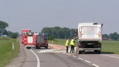 Wypadek ciężarówki i osobówki na DK22 w Gnojewie. Jedna osoba ranna. Weekendowy raport malborskich służb mundurowych