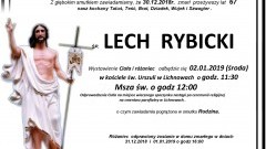 Zmarł Lech Rybicki. Żył 67 lat.