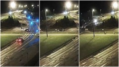 Sylwestrowe szaleństwo zagubionego kierowcy. Pod prąd na Rodła i w kierunku dworca. 
