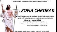 Zmarła Zofia Chrobak. Żyła 87 lat.