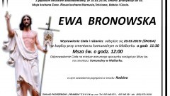 Zmarła Ewa Bronowska. Żyła 56 lat.