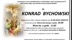 Zmarł Konrad Bychowski. Żył 75 lat.