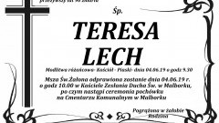 Zmarła Teresa Lech. Żyła 90 lat.