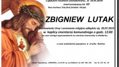 Zmarł Zbigniew Lutak. Żył 63 lata.