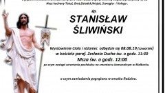 Zmarł Stanisław Śliwiński. Żył 65 lat.