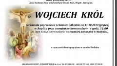 Zmarł Wojciech Król. Żył 72 lata.