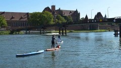 Malbork: 100 km SUP-em na 100-lecie Odzyskania Niepodległości