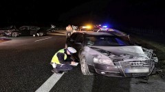 Na autostradzie A1 zderzyły się trzy samochody.