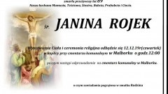 Zmarła Janina Rojek. Żyła 89 lat.