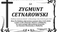 Zmarł Zygmunt Cetnarowski. Żył 73 lata.