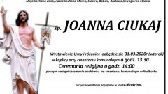 Zmarła Joanna Ciukaj. Żyła 42 lata.