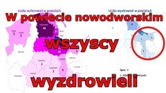 W powiecie nowodworskim wyzdrowiały wszystkie osoby zarażone koronawirusem. 