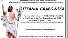 Zmarła Stefania Grabowska. Żyła 85 lat.