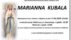 Zmarła Marianna Kubala. Żyła 88 lat.