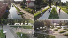 Bulwar wzdłuż rzeki Tugi w Nowym Dworze Gdańskim gotowy. Zobacz wideo i zdjęcia z drona.