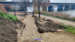 Zobacz postępy prac przy modernizacji bulwaru nad Nogatem [foto, wideo]