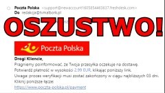 Dostałeś e-maila z Poczty Polskiej z prośbą o dopłatę do przesyłki? Uważaj – to może być oszustwo! 