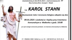 Zmarł Karol Stahn. Żył 77 lat.