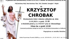 Zmarł Krzysztof Chrobak. Żył 66 lat.