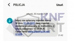 Masz nieopłacony mandat - policja ostrzega przed kolejnym oszustwem.