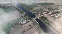 Taki będzie most obrotowy w Nowakowie #PrzekopMierzeiWiślanej Rzeka Elbląg Zatoka Elbląska