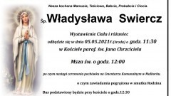 Zmarła Władysława Swiercz. Żyła 89 lat.