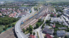 Malbork. Hałas kolejowy i lotniczy. 